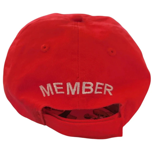 Disney Vacation Club Member Embroidered Baseball Cap, Red & Tan - Picture 3 of 5